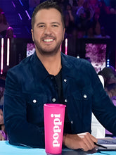 American Idol S08 Luke Bryan Navy Blue Suede Jacket