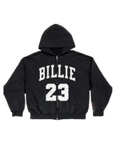 Billie 23 Black Zip Hoodie