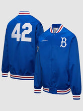 Brooklyn Dodgers Jackie Robinson Jacket Blue
