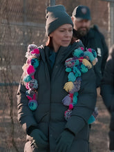 Elsbeth S2 Carrie Preston Gray Puffer Jacket