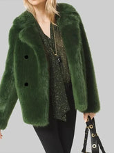 High Potential Kaitlin Olson Green Fur Coat