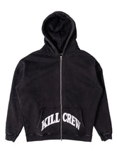 Kill Crew Zip Up Hoodie Black