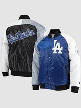 LA Dodgers Tri Color Satin Jacket