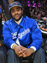 Malcolm Washington Los Angeles Dodgers Satin Jacket