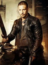 Adam Woodward Man with No Past Black Leather Jacket