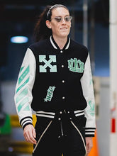 New York Liberty Off-White Varsity Jacket