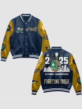 Notre Dame Fighting Irish 2025 Blue Varsity Jacket For Sale