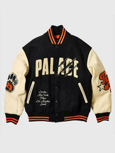 Palace Tora Tora Varsity Jacket Black and Cream