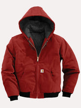 Red Carhartt Hooded Jacket