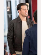 Ryan Guzman Eddie Diaz Leather Jacket 2025