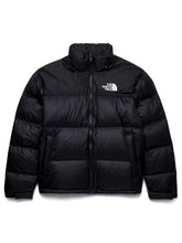 1996 Retro Nuptse inspired black puffer jacket front view