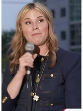 The Today Show 2025 Jenna Bush Hager Collarless Jacket