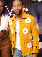 John Legend The Voice S27 Yellow Daisy Applique Jacket