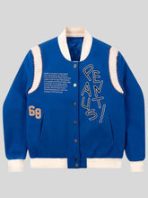 Tier Franklin Armstrong Varsity Jacket Blue