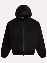 Unisex Kith Fear of God Black Fleece Zip-Up Hoodie
