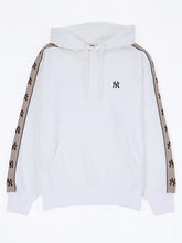 Unisex-New-York-Yankees-Classic-Monogram Taping White Pullover Hoodie