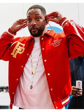Will Smith Summertime Ball 2025 Red Varsity Jacket