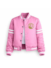 Women Minnesota Timberwolves pink Full-Snap Varsity Jacket