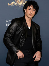 Anthony Ippolito black leather blazer