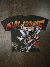 Guile Street Fighter Civil Regime graphic tee front view flat lay