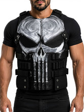 Men's Genuine Leather Skull Vest