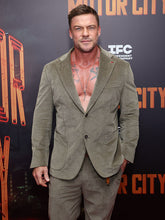 Alan Ritchson Motor City 2026 Olive Suit
