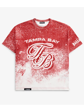 Tampa Bay Buccaneers TB sublimation print shirt front flat lay