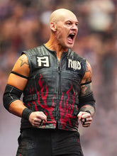 Baron Corbin black leather vest live SummerSlam entrance