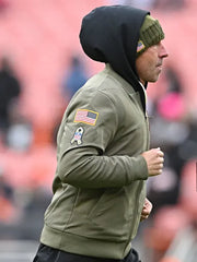 Kyle Shanahan 49ers Salute to Service Bomber Jacket