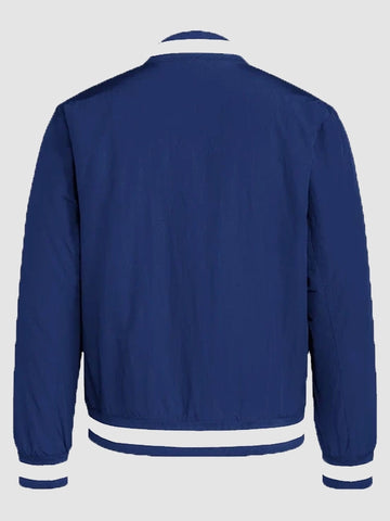 Adidas Dugout Coaches Bomber Jacket Blue