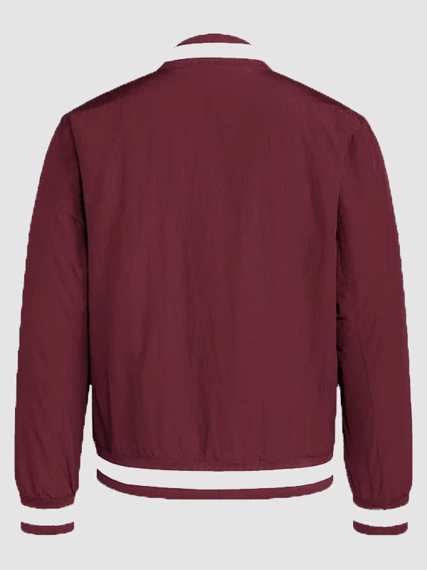 Adidas Dugout Coaches Bomber Jacket Maroon