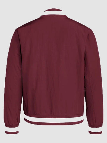 Adidas Dugout Coaches Bomber Jacket Maroon