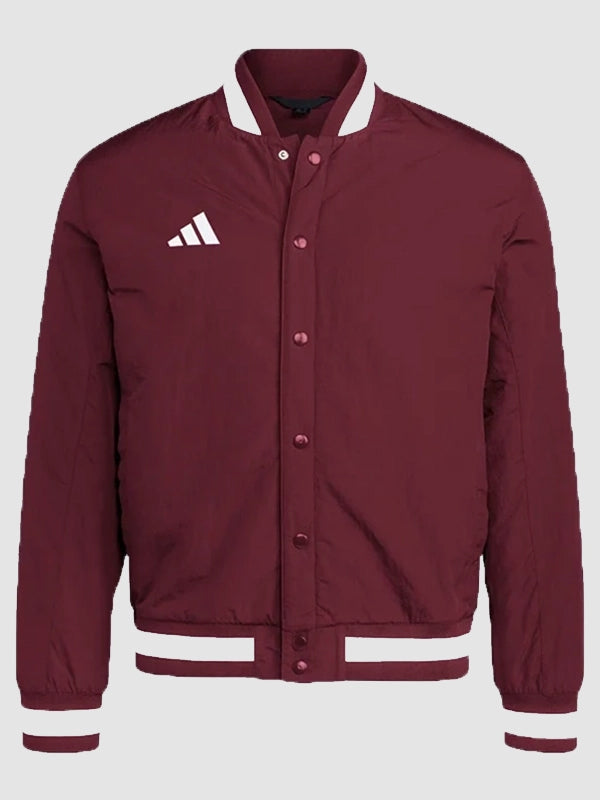 Adidas Dugout Coaches Jacket Maroon
