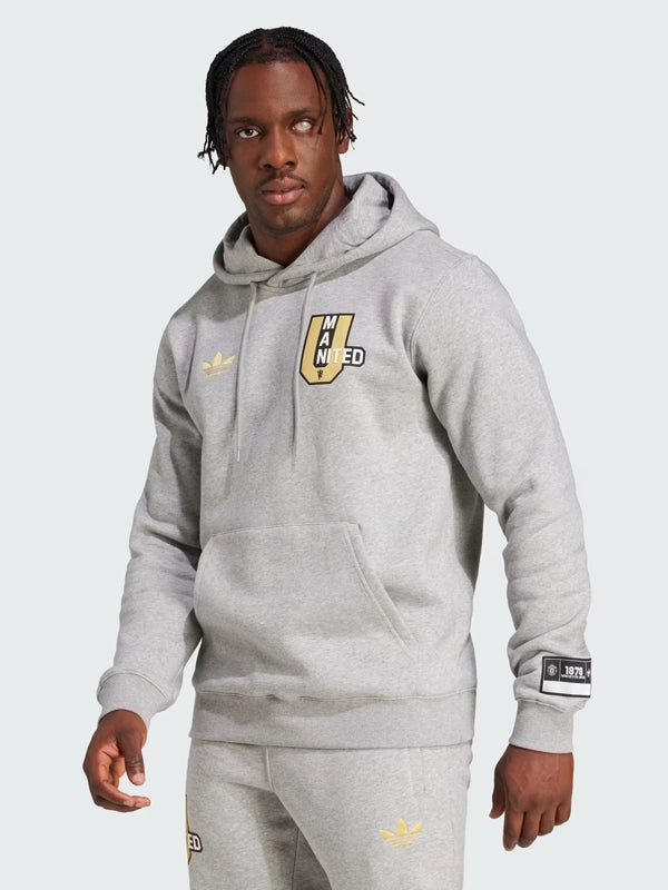 Adidas Man United VRCT Hoodie Grey