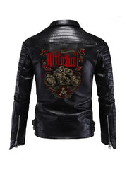 Americans Biker Black Leather Jacket