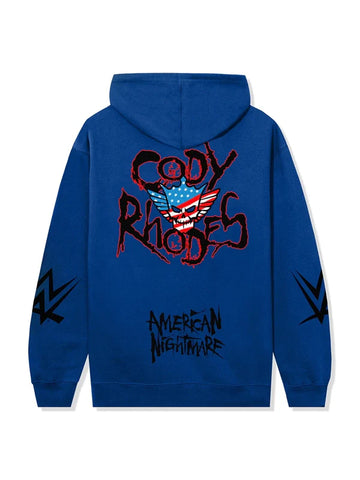 Anti Social Social Club x WWE American Nightmare Hoodie Blue