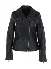 Biker Black Leather Jacket