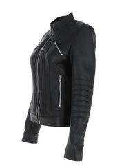 Black Biker Style Jacket 