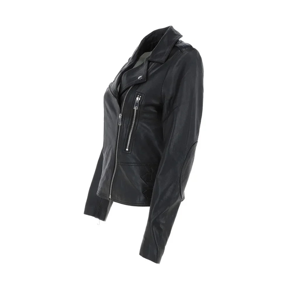 Biker Black Leather Jacket