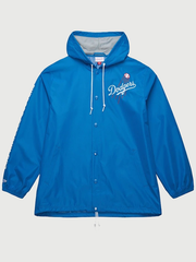 Blue Dodgers Coaches Hooded Windbreaker Jacket