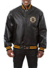 Boston Bruins Leather Bomber Jacket
