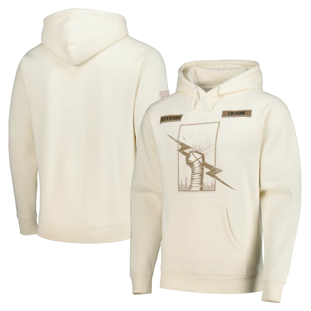 CM Punk Skyline Fist Bone Hoodie