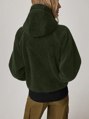 Chicago Fire S13 Hanako Green smith Green Sherpa Hooded Jacket