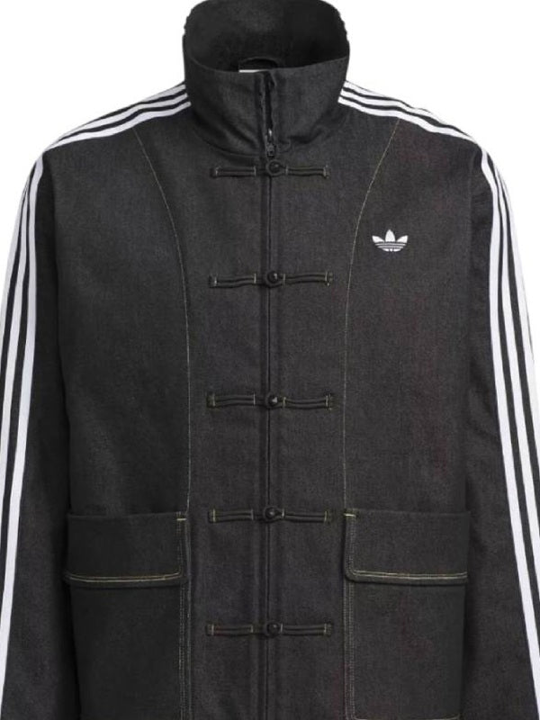 Chinese New Year Black Denim Jacket For Mens and Womens