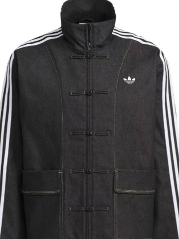 Chinese New Year Black Denim Jacket For Mens and Womens