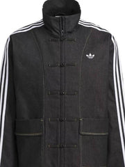 Chinese New Year Black Denim Jacket For Mens and Womens