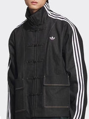 Chinese New Year Denim Jacket Black