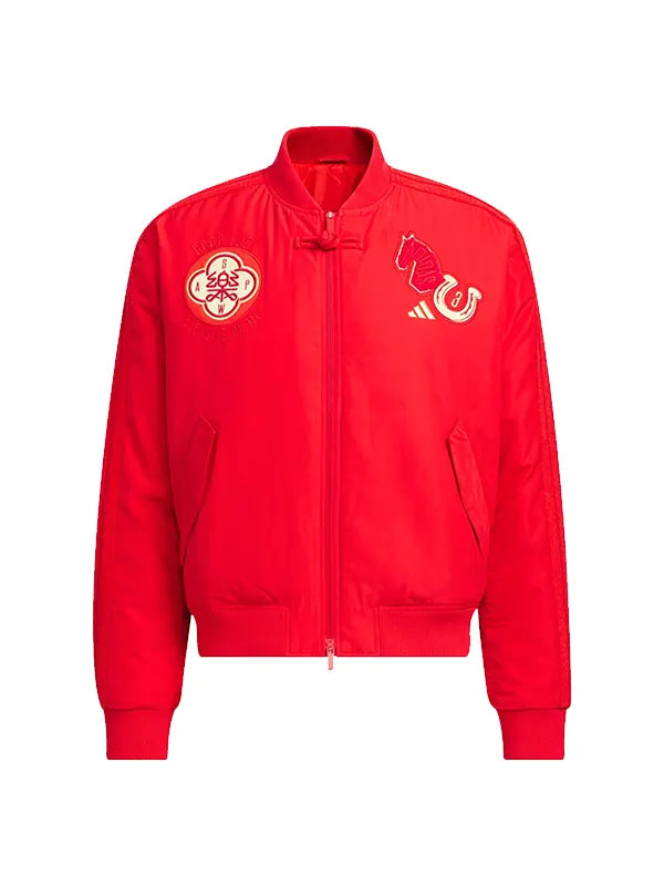 Chinese New Year Red Bomber Jacket