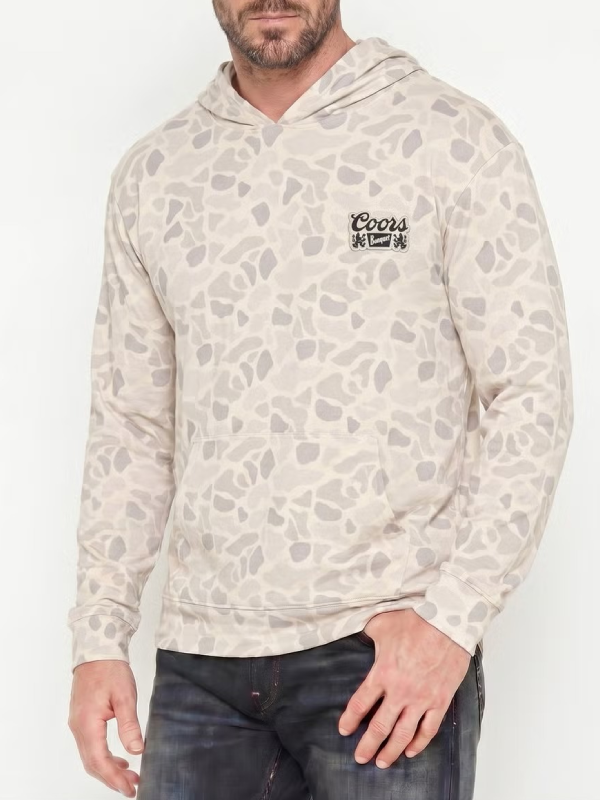 Coors camo kangaroo pocket hoodie