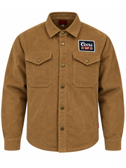 Coors Banquet patch shirt jacket